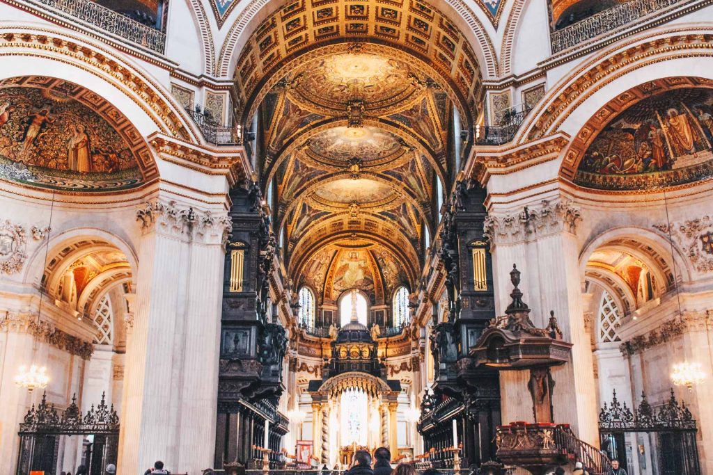 Inside the Saint Paul’s Cathedral